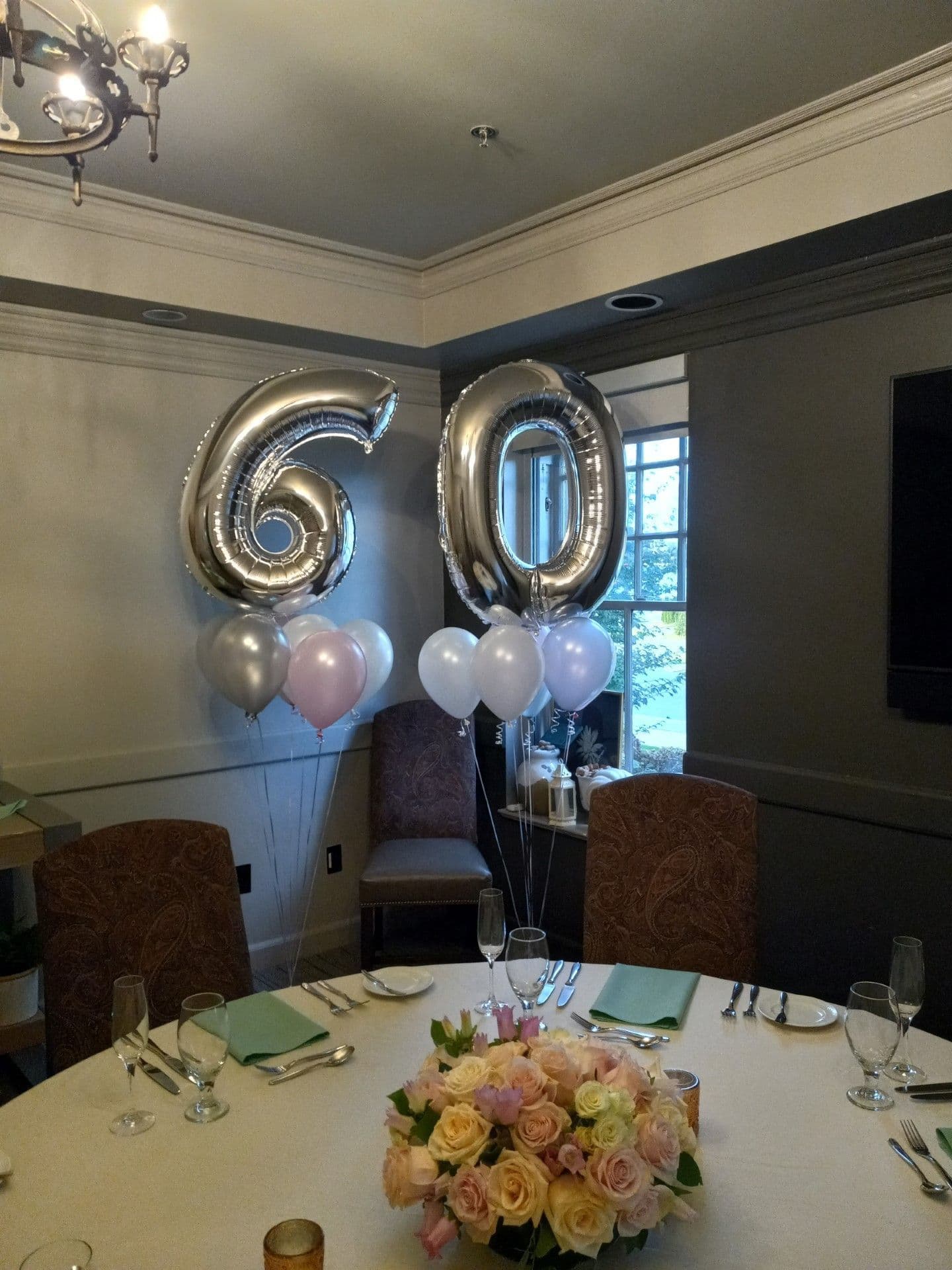 Silver 60 Centerpiece