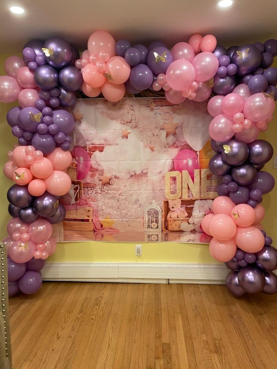 Purple Pink Butterfly 1St Arch
