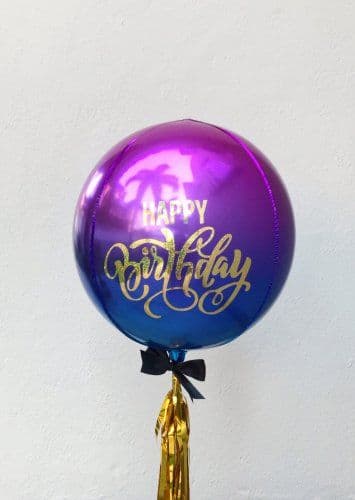 Ombre Happy Birthday Balloon